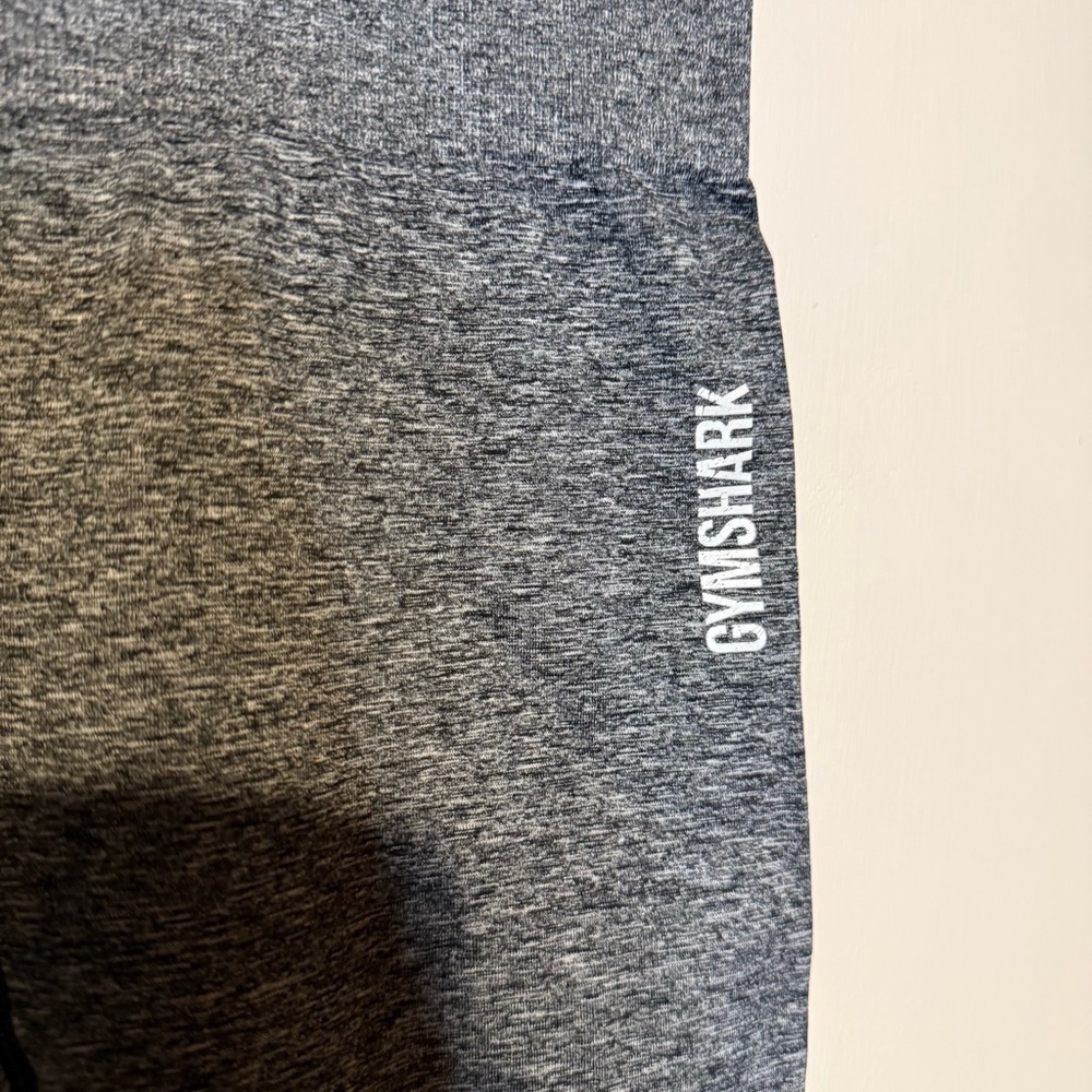 GYMSHARK Adapt Gray Black Marl Seamless Leggings XS Logo Workout - Picture 2 of 6